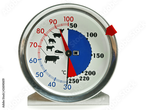 Foto: meat thermometer isolated on white meat thermometer isolated on white