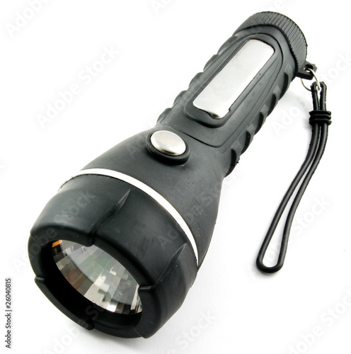 Photo: black rubber torch black rubber torch