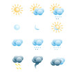 Set of weather icones