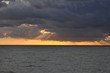 Nuage sur couché de soleil
