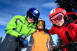 Children with ski goggles