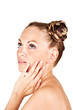 Closeup portrait of an attractive woman Closeup portrait of an attractive woman