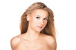 Closeup portrait of a pretty young woman Closeup portrait of a pretty young woman