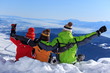 Photographie : Three kids on a mountain