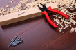 Shavings of wood