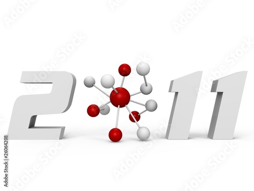 Illustration: 2011 International Year of Chemistry - a 3d image 2011 International Year of Chemistry - a 3d image