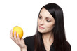 Produce - fruit woman with lemon