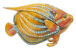 Metal yellow small fish Metal yellow small fish