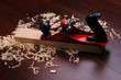 Shavings of wood