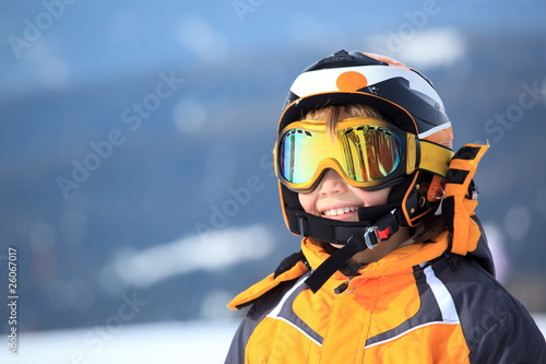 Photo: Young boy skier Young boy skier