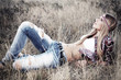 relaxed girl