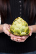Produce - vegetable woman with artichoke