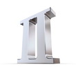 Metallic Roman Numeral 2