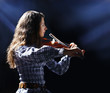 Beautiful violinist musician