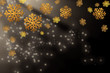 Christmas background - gold snowflakes on a black Christmas background - gold snowflakes on a black