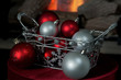 Silver Christmas basket