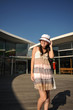 Chinese Asian Tourist Girl shopping