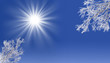Neige, soleil et ciel bleu