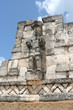 scultura maya di un guerriero, Uxmal, yucatan, Messico