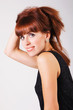 Beautiful red-haired woman Beautiful red-haired woman