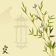 vector japanese illustration with pagoda and bamboo vector japanese illustration with pagoda and bamboo