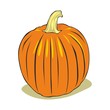fully editable vector illustration pumpkin fully editable vector illustration pumpkin