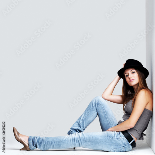 Photo: Beautiful young female model posing Beautiful young female model posing