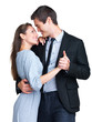 Romantic young couple dancing together