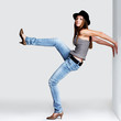 Photo: Cute young female model posing - Copyspace Cute young female model posing - Copyspace