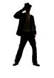 Young guy posing on white background