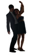 Happy young couple dancing together