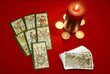 Tarot cards with candles Tarot cards with candles