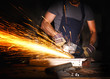 man use grinder