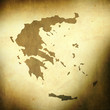 Greece map on grunge background