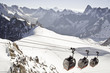 Vistas desde l'Aiguille du Midi (3842 metros)
