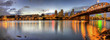 Portland Downtown Skyline Night Panorama 2 Portland Downtown Skyline Night Panorama 2