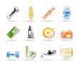 Simple Car Parts and Services icons - Vector Icon Set 1 Simple Car Parts and Services icons - Vector Icon Set 1