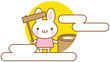 うさぎ　月見　おもち