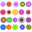 Motley collection from geometrical colors. Motley collection from geometrical colors.