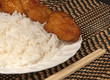 White Rice with Oriental Chicken White Rice with Oriental Chicken
