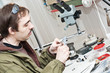 jeweller is working