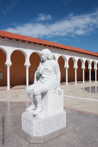Baruch Spinoza (a statue in the Ralli museum yard, Caesarea)