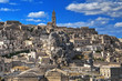 Panoramic view of Matera. Basilicata. Panoramic view of Matera. Basilicata.
