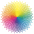 Rosace colorée