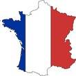 Frankreich Flaggenvektor