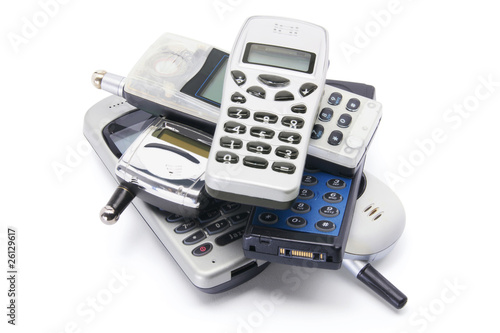 Photo: Stack of Mobile Phones Stack of Mobile Phones