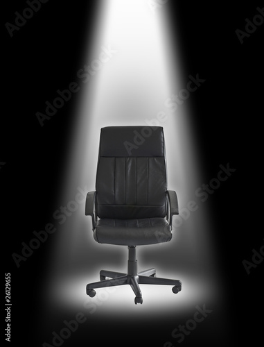 Photo: chair under spotlight chair under spotlight