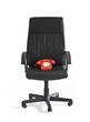 telephone on chair