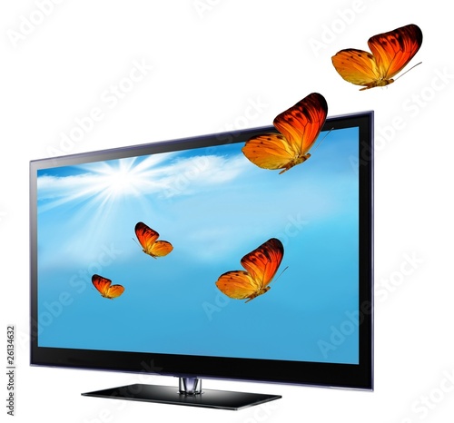 Illustration: 3D television concept 3D television concept