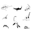 isolated dinosaurs vector illustration isolated dinosaurs vector illustration